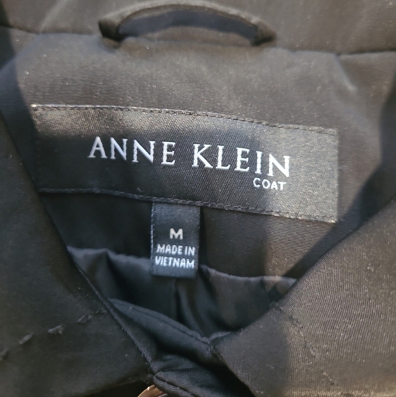 Anne Klein Women's Size M. Black Coat polished work career casual everyday - Picture 2 of 12